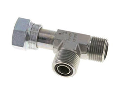 UN 1-3/16''-12 F/M Verzinkt Stalen T-stuk ORFS met wartelmoer 400 Bar - Hydrauliek