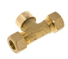 G 1/2'' x 14mm Messing T-stuk Knelfitting 89 Bar DIN EN 1254-2