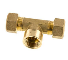 G 1/2'' x 14mm Messing T-stuk Knelfitting 89 Bar DIN EN 1254-2