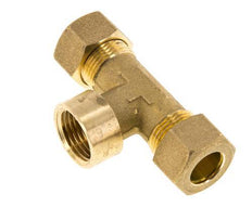 G 1/2'' x 14mm Messing T-stuk Knelfitting 89 Bar DIN EN 1254-2