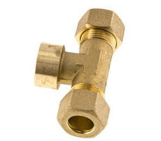 G 1/2'' x 14mm Messing T-stuk Knelfitting 89 Bar DIN EN 1254-2