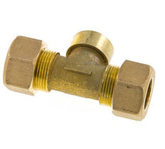 G 1/2'' x 18mm Messing T-stuk Knelfitting 67 Bar DIN EN 1254-2