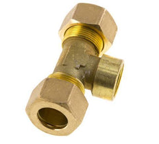 G 1/2'' x 18mm Messing T-stuk Knelfitting 67 Bar DIN EN 1254-2