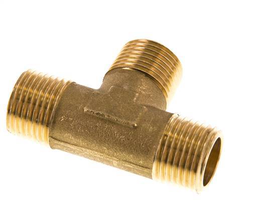 R 1/2'' Buitendraad Messing T-stuk 16 Bar