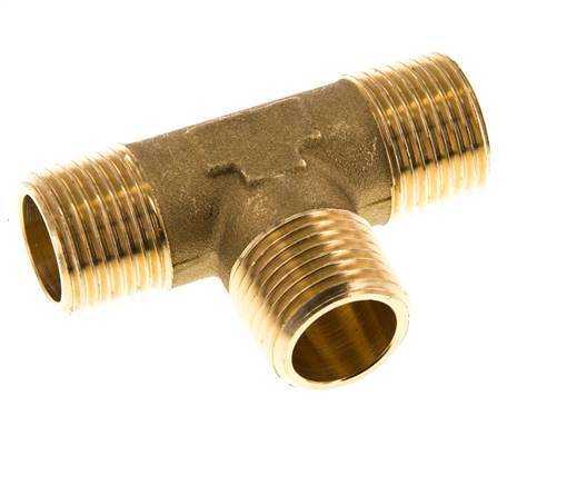 R 1/2'' Buitendraad Messing T-stuk 16 Bar