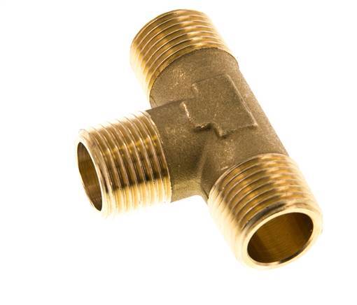 R 1/2'' Buitendraad Messing T-stuk 16 Bar
