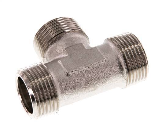 R 1'' Buitendraad Vernikkeld Messing T-stuk 16 Bar