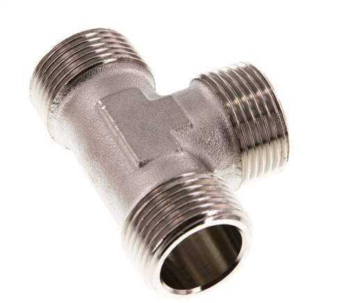 R 1'' Buitendraad Vernikkeld Messing T-stuk 16 Bar