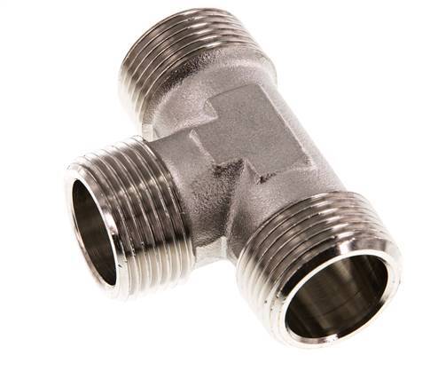 R 1'' Buitendraad Vernikkeld Messing T-stuk 16 Bar
