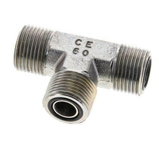 UN 13/16''-16 Male Zinc plated Steel Tee ORFS 630 Bar - Hydraulic