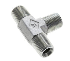 3/8'' NPT Buitendraad Verzinkt Stalen T-stuk 210 Bar - Hydrauliek