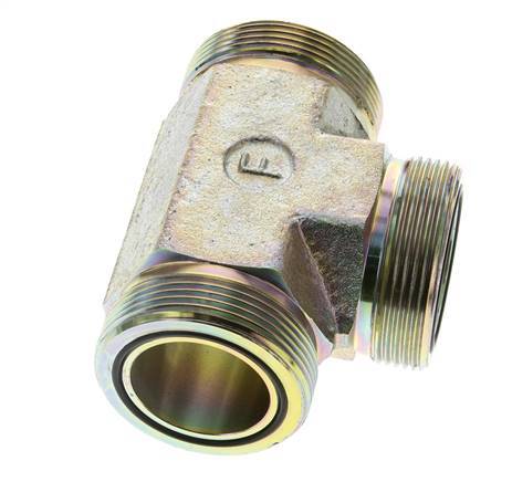 UN 2''-12 Buitendraad Verzinkt Stalen T-stuk ORFS 250 Bar - Hydrauliek