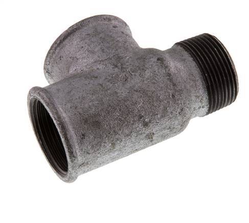 R 1 1/4'' x Rp 1 1/4'' M/F Verzinkt Gietijzeren T-stuk 25 Bar