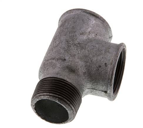 R 1 1/4'' x Rp 1 1/4'' M/F Verzinkt Gietijzeren T-stuk 25 Bar