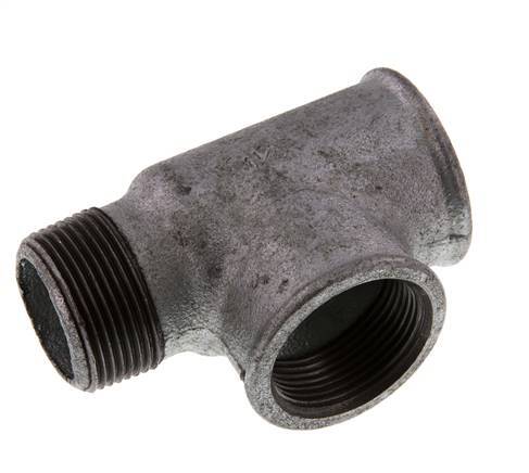 R 1 1/4'' x Rp 1 1/4'' M/F Verzinkt Gietijzeren T-stuk 25 Bar