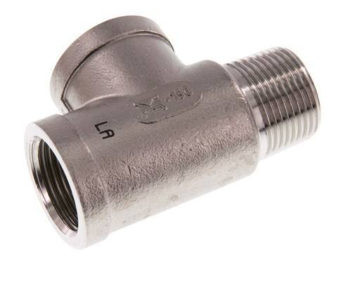 R 3/4'' x Rp 3/4'' M/F Stainless steel Tee 16 Bar