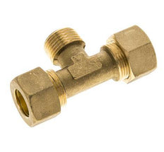 R 1/2'' Male x 16mm Brass Tee Compression Fitting 76 Bar DIN EN 1254-2