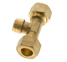 R 1/2'' Buitendraad x 16mm Messing T-stuk Knelfitting 76 Bar DIN EN 1254-2