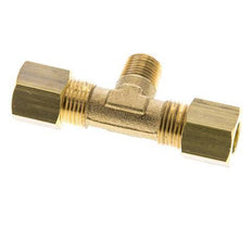 R 1/8'' Buitendraad x 8mm Messing T-stuk Knelfitting 135 Bar DIN EN 1254-2