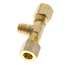 R 1/8'' Buitendraad x 8mm Messing T-stuk Knelfitting 135 Bar DIN EN 1254-2