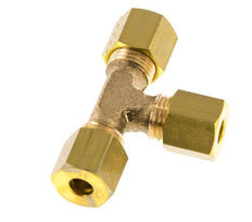 5mm Messing T-stuk Knelfitting 150 Bar DIN EN 1254-2