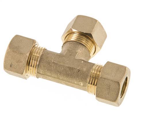 14mm Messing T-stuk Knelfitting 89 Bar DIN EN 1254-2