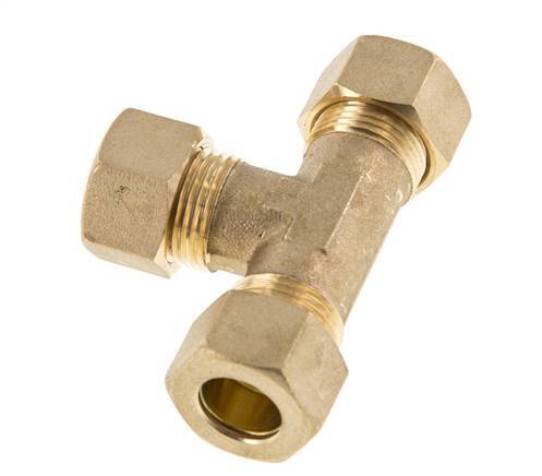 14mm Messing T-stuk Knelfitting 89 Bar DIN EN 1254-2