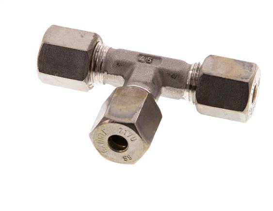 6S RVS T-stuk Knelfitting 630 Bar DIN 2353