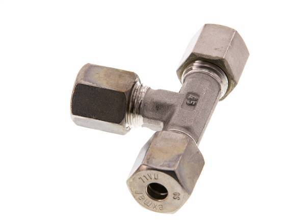 6S RVS T-stuk Knelfitting 630 Bar DIN 2353
