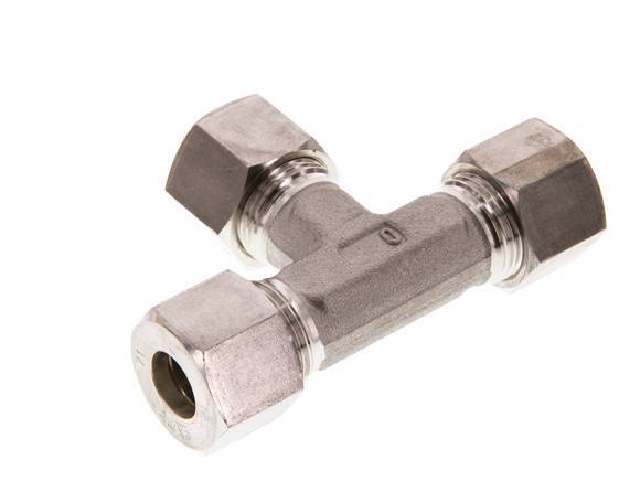 12S RVS T-stuk Knelfitting 630 Bar DIN 2353