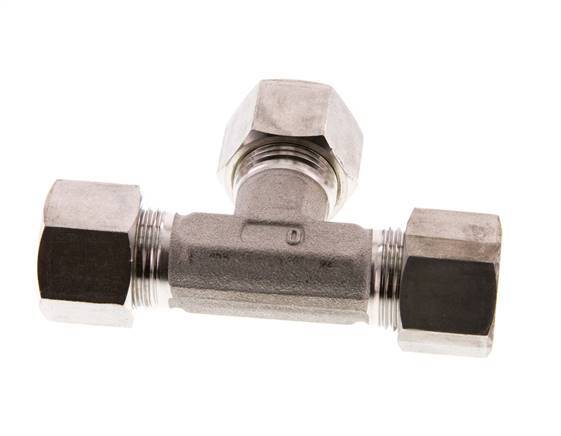 12S RVS T-stuk Knelfitting 630 Bar DIN 2353
