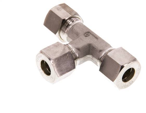12S RVS T-stuk Knelfitting 630 Bar DIN 2353
