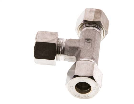 12S RVS T-stuk Knelfitting 630 Bar DIN 2353