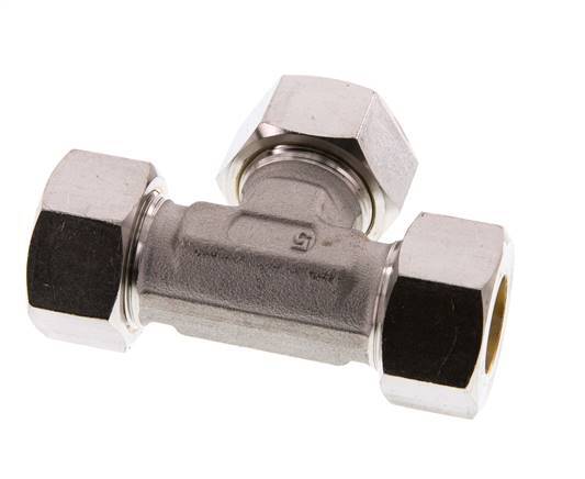 18L Stainless steel Tee Compression Fitting 315 Bar DIN 2353