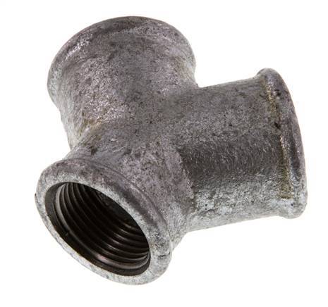 Rp 3/4'' Zinc plated Cast iron Y-Piece 25 Bar