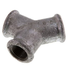 Rp 3/8'' Zinc plated Cast iron Y-Piece 25 Bar