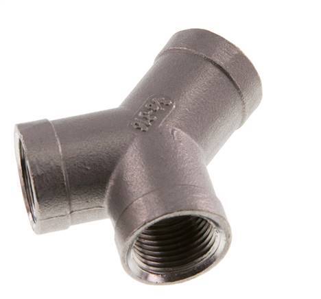 Rp 3/8'' Stainless steel Y-Piece 16 Bar