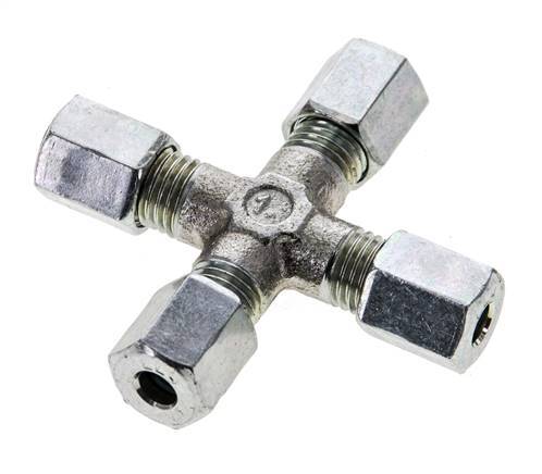 4LL Zinc plated Steel Cross Cutting Ring 100 Bar DIN 2353