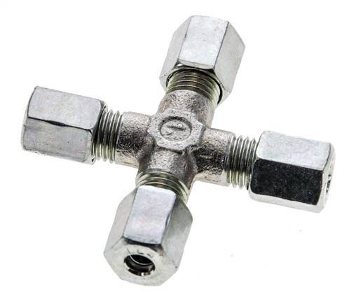 4LL Zinc plated Steel Cross Cutting Ring 100 Bar DIN 2353