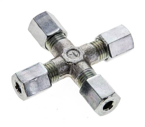 4LL Zinc plated Steel Cross Cutting Ring 100 Bar DIN 2353