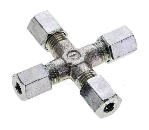 4LL Zinc plated Steel Cross Cutting Ring 100 Bar DIN 2353