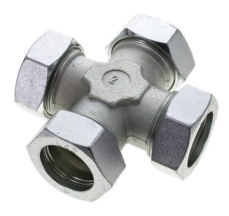 42L Zinc plated Steel Cross Cutting Ring 160 Bar DIN 2353