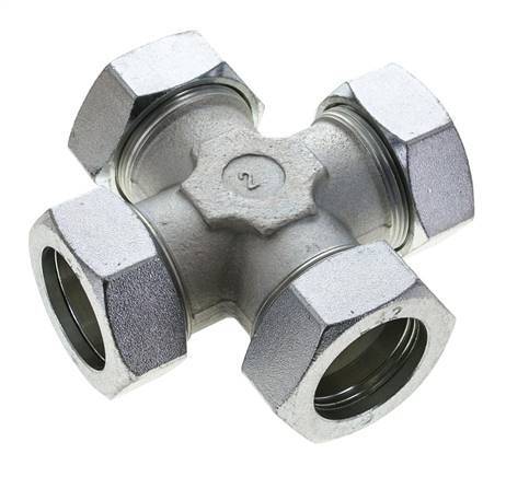 42L Zinc plated Steel Cross Cutting Ring 160 Bar DIN 2353