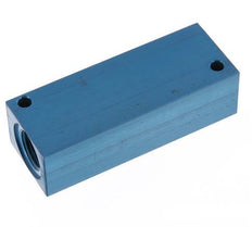 4xG 1/2'' Aluminium Verdeelblok Eenzijdig 16 Bar