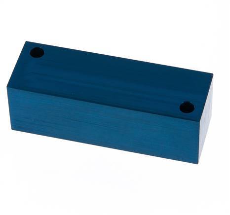 4xG 1/4'' Aluminium Verdeelblok Eenzijdig 16 Bar