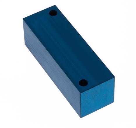 4xG 1/4'' Aluminium Verdeelblok Eenzijdig 16 Bar
