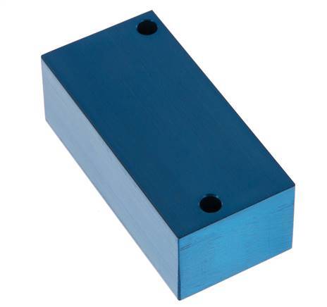 4xG 3/8'' Aluminium Verdeelblok Eenzijdig 16 Bar