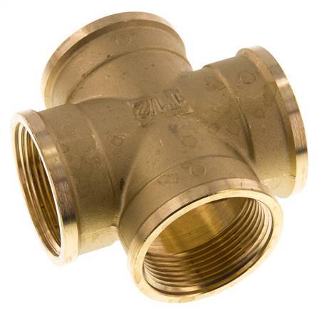 G 1 1/2'' Binnendraad Messing Kruissok 16 Bar