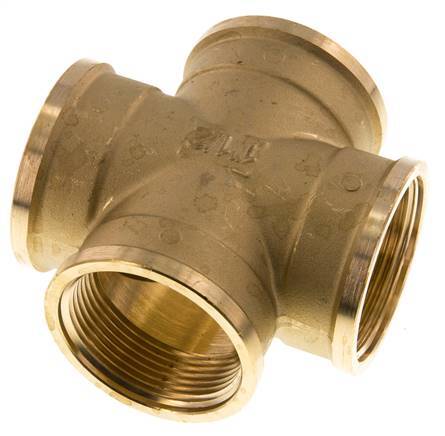 G 1 1/2'' Binnendraad Messing Kruissok 16 Bar