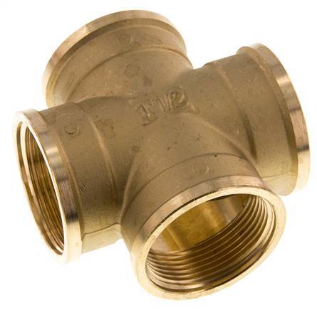 G 1 1/2'' Binnendraad Messing Kruissok 16 Bar
